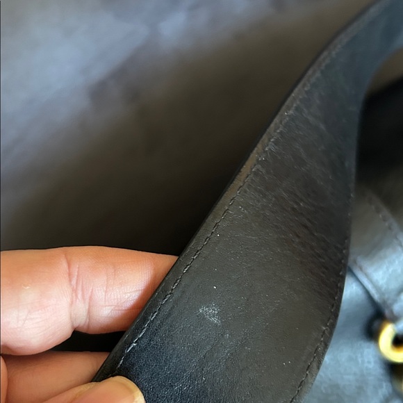 Vachetta Dooney and Bourke never used Black Leather Shoulder Bag - Picture 3 of 6